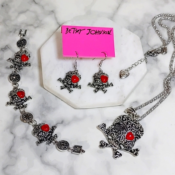 Betsey Johnson Jewelry - Pirate Skull Betsey Set